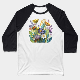 Wild Flowers Baseball T-Shirt